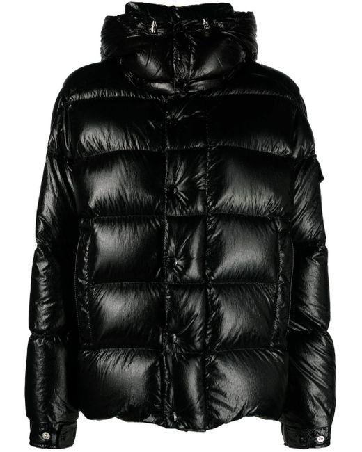 Moncler Maire Short Padded Down Jacket in Black | Lyst