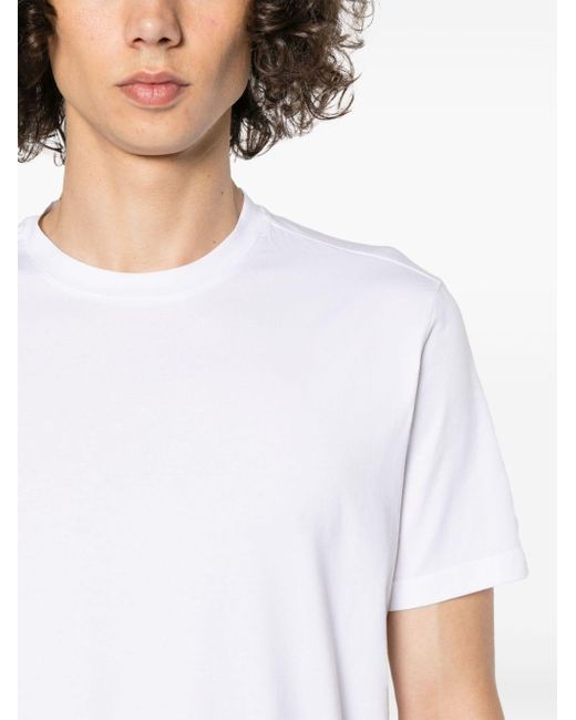 Cotton-blend T-shirt Cruciani de hombre de color White