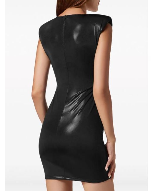 Robe Courte À Ornements En Cristal Philipp Plein en coloris Black