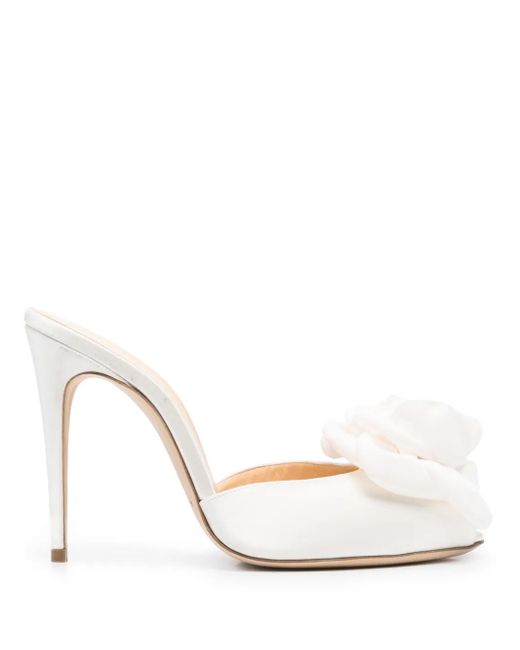 Magda Butrym White 105Mm Peep-Toe Sandals