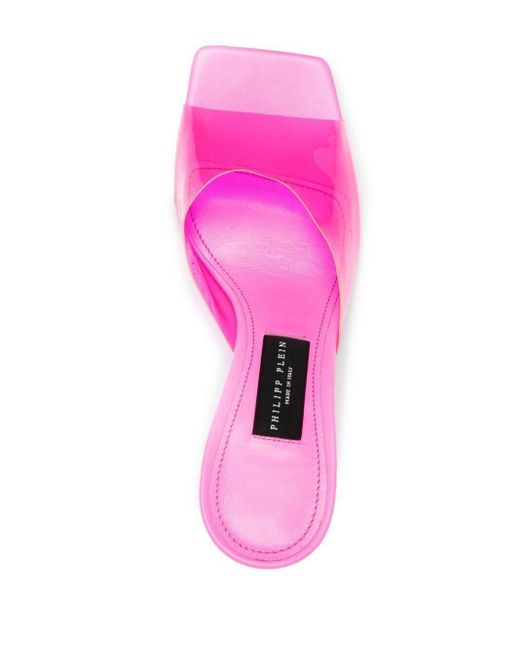 Philipp Plein Iconic Plein Sandals in Pink | Lyst Canada