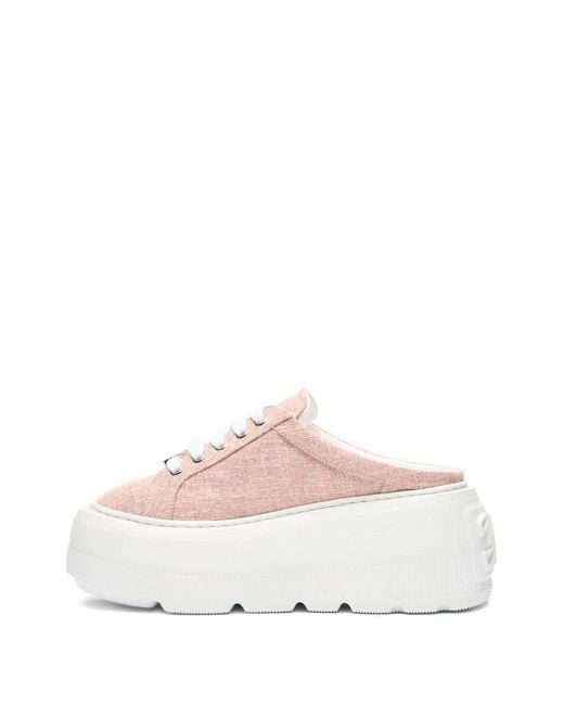 Casadei Pink Heeled Mules