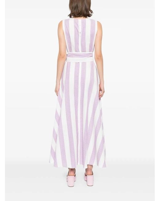Bambah Purple Striped Dress