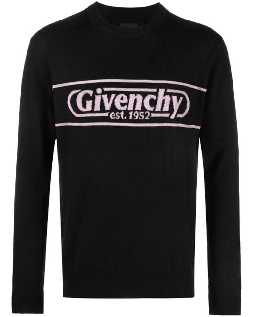 Givenchy Pullover mit Intarsien-Logo in Black für Herren