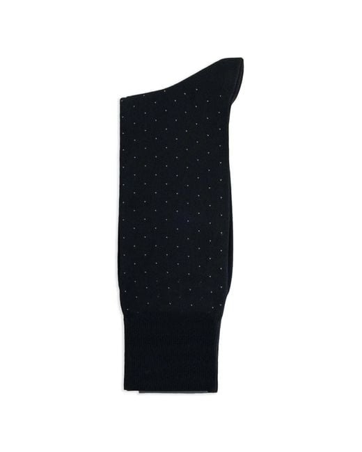 Hackett Black Polka-Dot Socks for men
