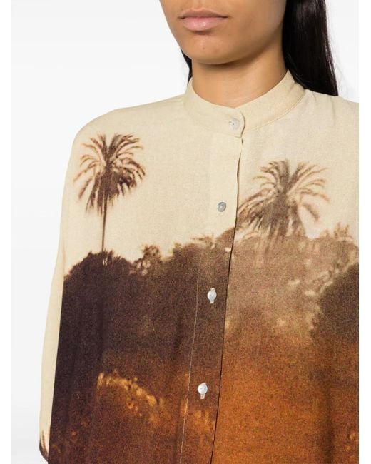 Camicia Con Stampa Grafica di Lenny Niemeyer in Orange