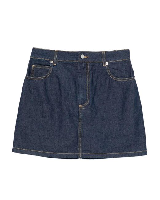 Maison Kitsuné Mini-Spijkerrok in het Blue