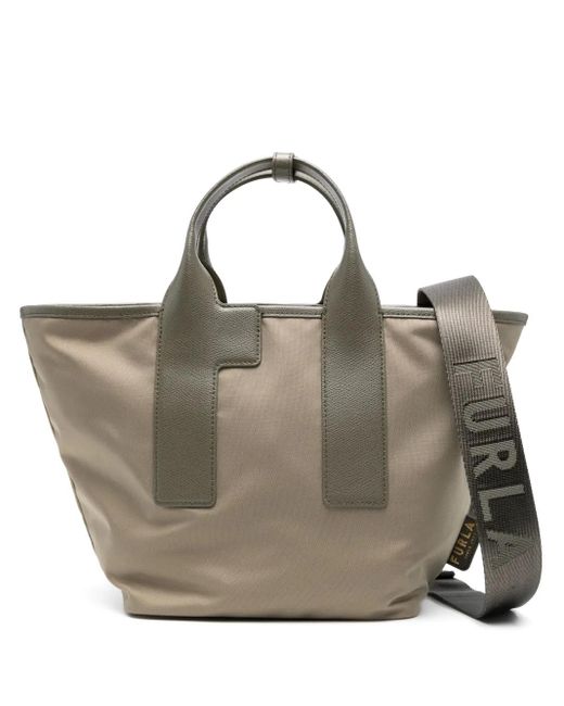 Furla Green Large Piuma Tote Bag
