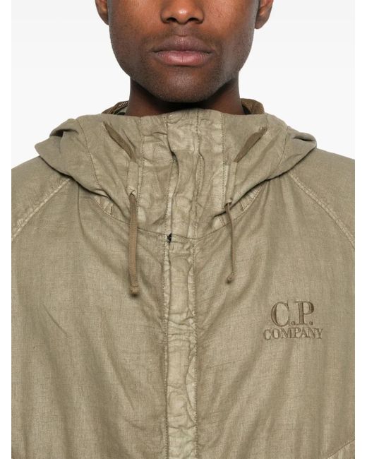 メンズ C P Company Lino Wax ジャケット Natural