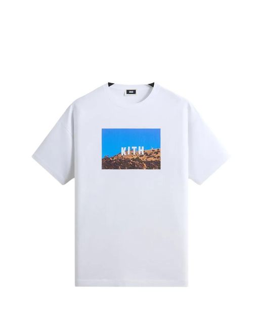 Kith White West Hollywood Graphic-Print T-Shirt for men
