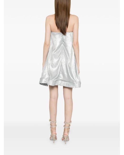 L'idée White Shimmer Mini Dress
