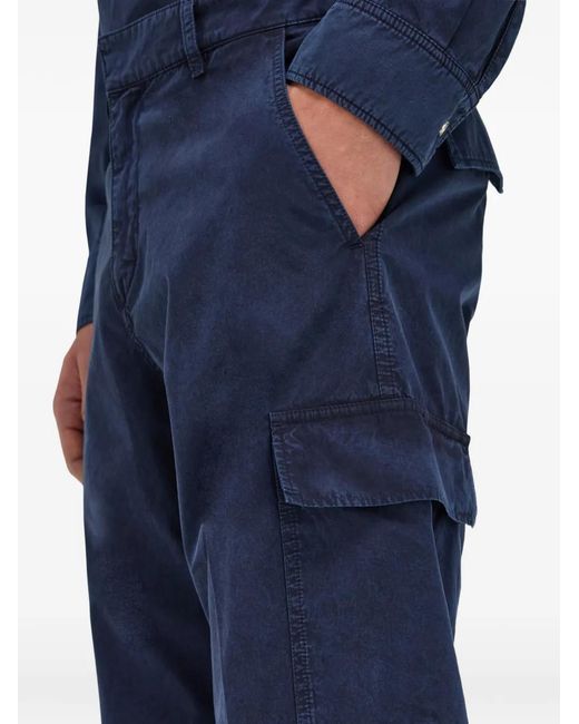 Ferragamo Blue Cargo Trousers for men