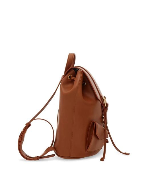 Ferragamo Brown Leather Backpack (M)