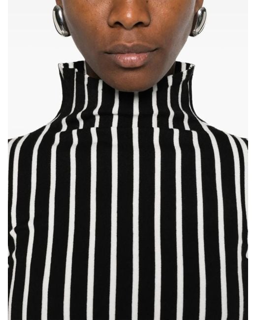Twinset Black Ribbed Stripe Top