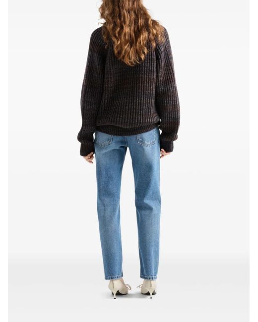 Prada Blue Straight-Leg Denim Jeans