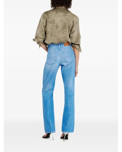 DIESEL Blue 1971 D-Sent Straight-Leg Jeans