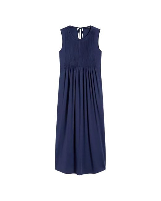 Weekend by Maxmara Blue Sleeveless Midi Dress