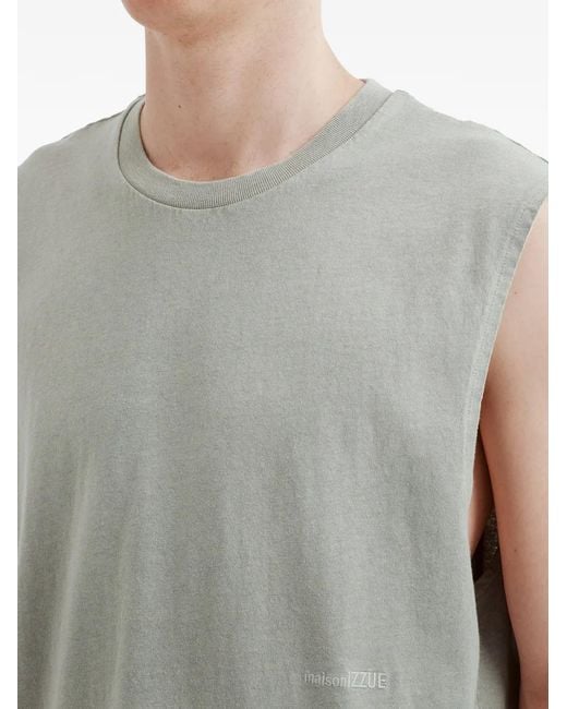 Izzue Gray Sleeveless T-Shirt for men