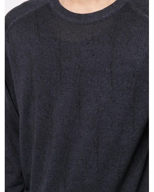 Etro Grob Gestrickter Pullover in Blue für Herren