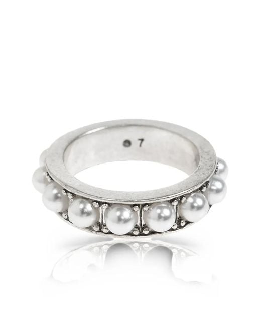 AllSaints Gray Nellie Two Ring Set
