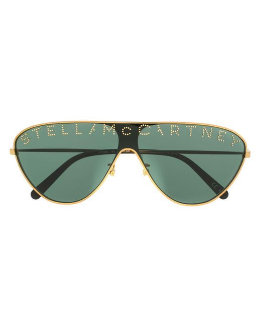 Stella McCartney Metallic Stella Logo Sunglasses