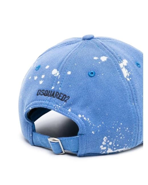 DSquared² Blue Logo-Print Baseball Cap for men