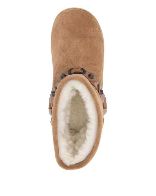 Balenciaga Brown Alaska Studded Boots