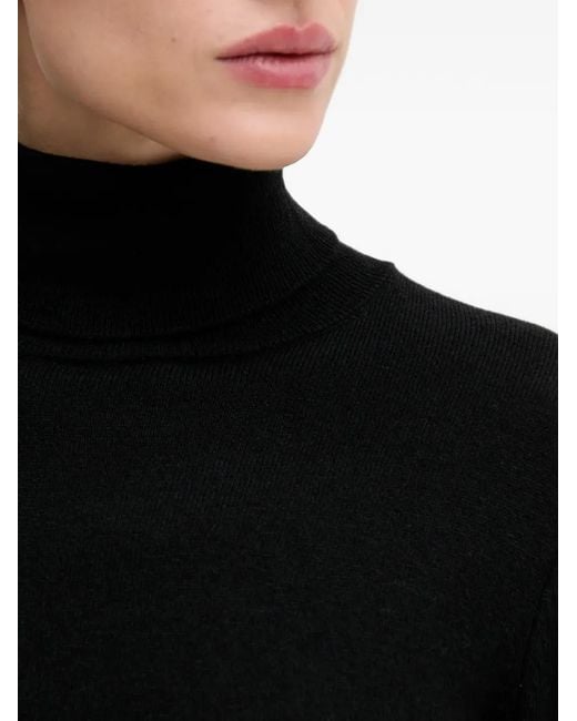 Sisley Black Roll-Neck Sw