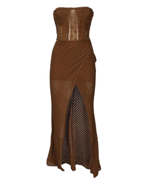 Vestido midi Fae Charo Ruiz de color Brown