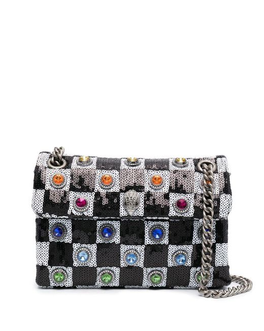 Kurt Geiger Sequinembellished Shoulder Bag in Black Lyst