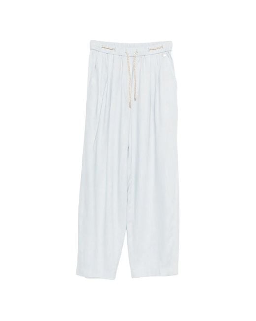 Herno White Drawstring Trousers