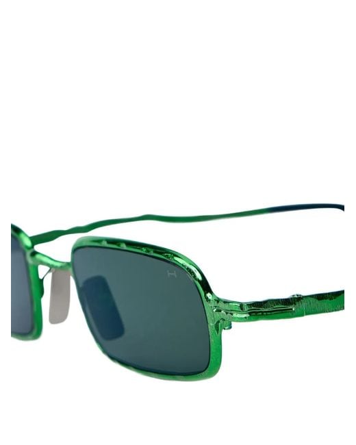 Kuboraum Green Z18 Rectangular-Frame Sunglasses