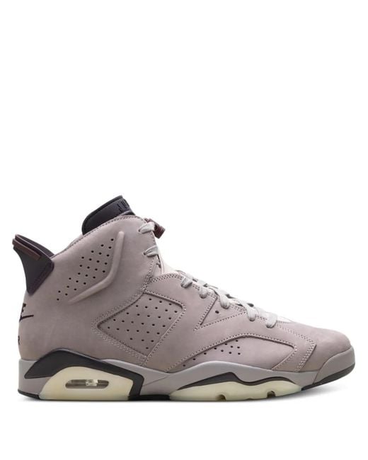 Nike Gray Xx A Ma Maniére Air 6 Retro Sp Perforated-Detail Sneakers for men