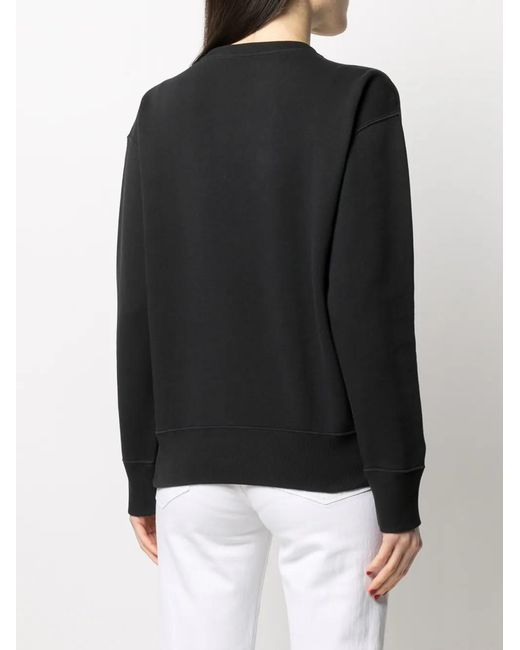 Double tricot Crew Neck Sweatshirt Polo Ralph Lauren en coloris Black