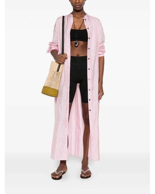 Jil Sander Pink Buttoned Dress