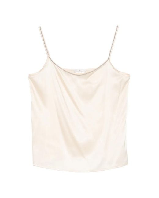 Panicale Natural Embellished Top