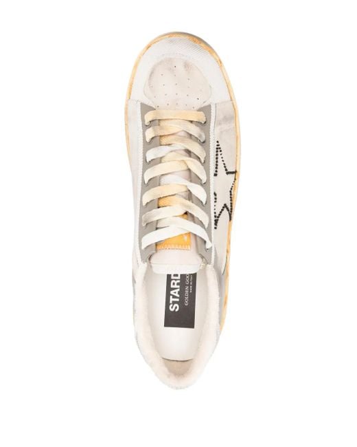 Golden Goose Deluxe Brand White Stardan Sneakers for men