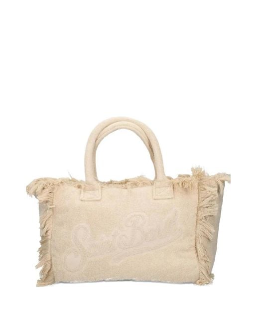 Mc2 Saint Barth Natural Vanity Frayed Terry Tote Bag