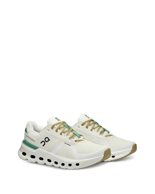 On Shoes White Baskets Cloudrunner 2 'Undyed-