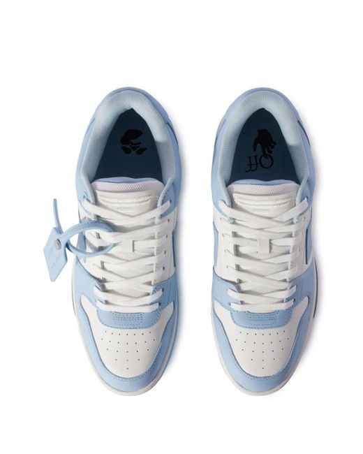 Off-White c/o Virgil Abloh Blue Out Of Office Leather Sneakers for men