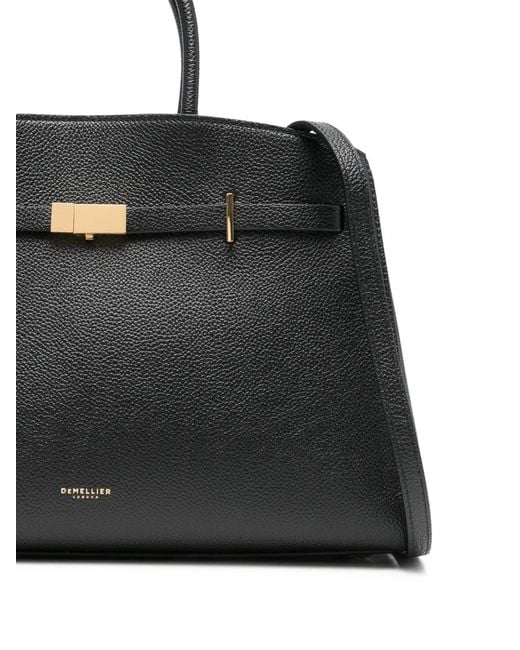 DeMellier London Black Midi Hudson Tote Bag
