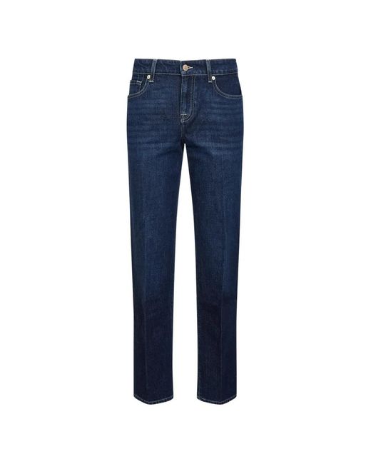7 For All Mankind Blue Jean À Poches Multiples