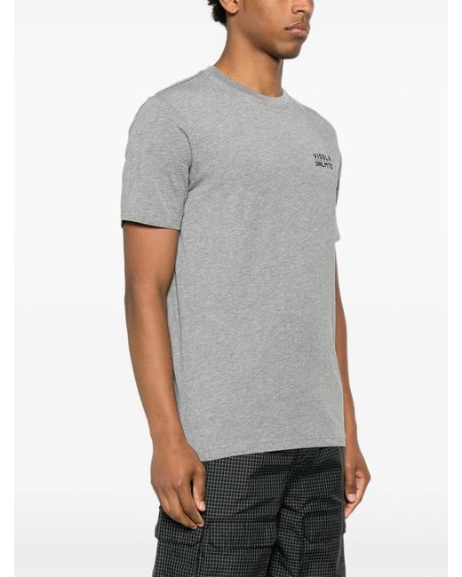 Vissla Gray Cliffside Graphic-Print T-Shirt for men