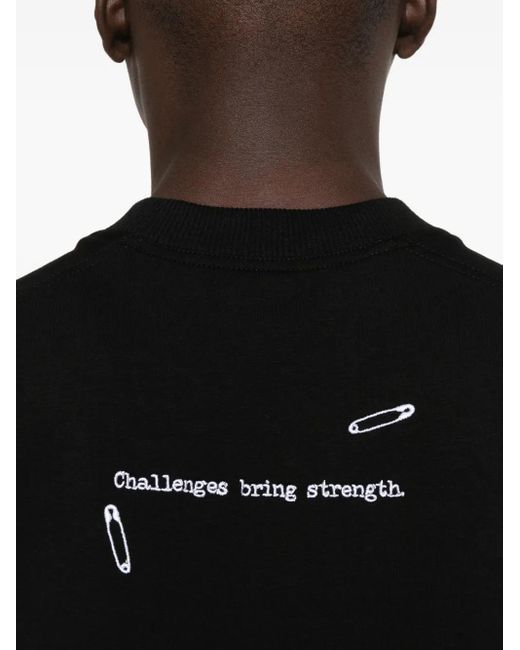 メンズ Hamza ピンディテール Tシャツ Black