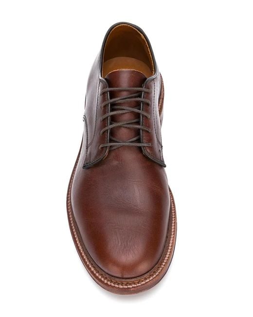 Alden Brown Classic Derby Shoes for men