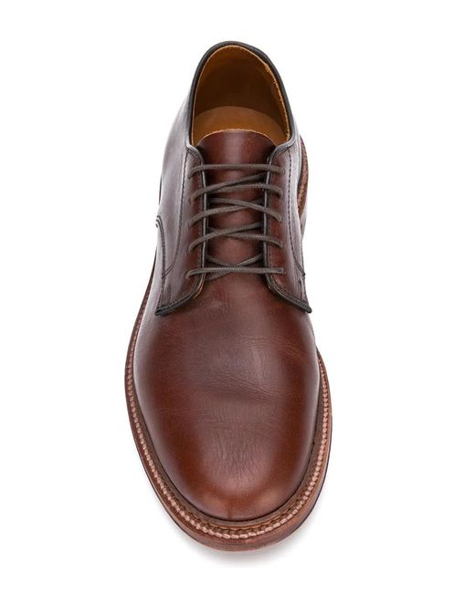 Alden Brown Classic Derby Shoes for men