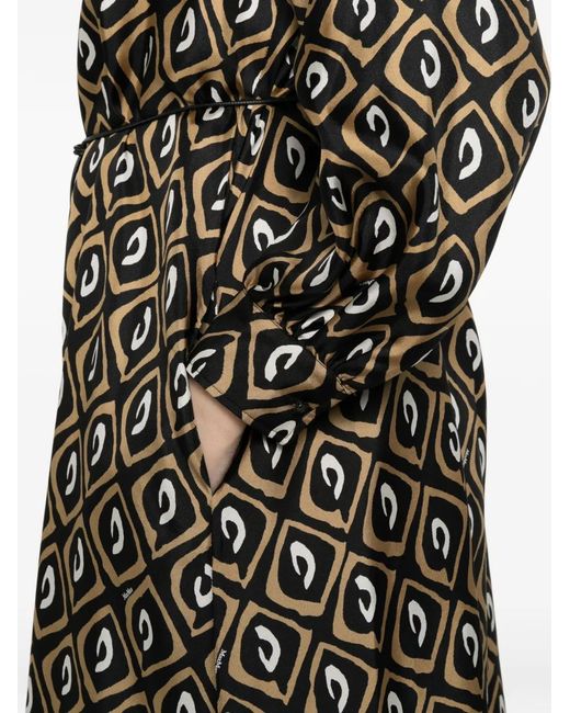 Max Mara Black Silk Twill Shirt Dress