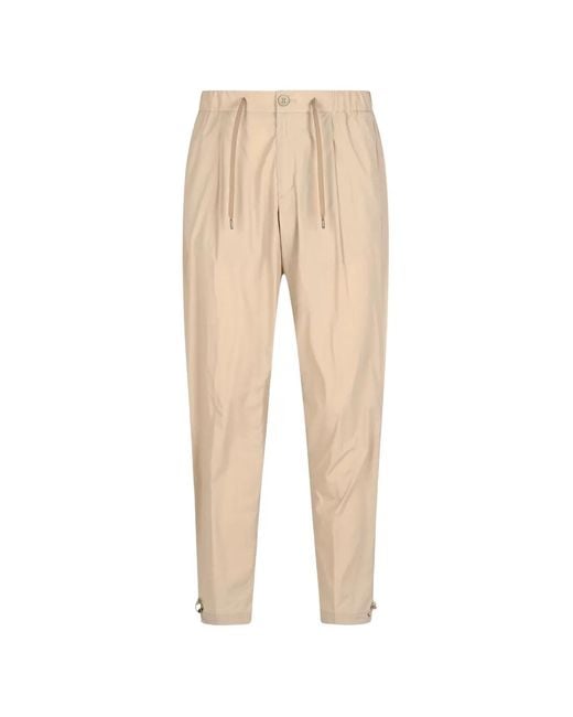 Herno Natural Drawstring-Waist Trousers for men