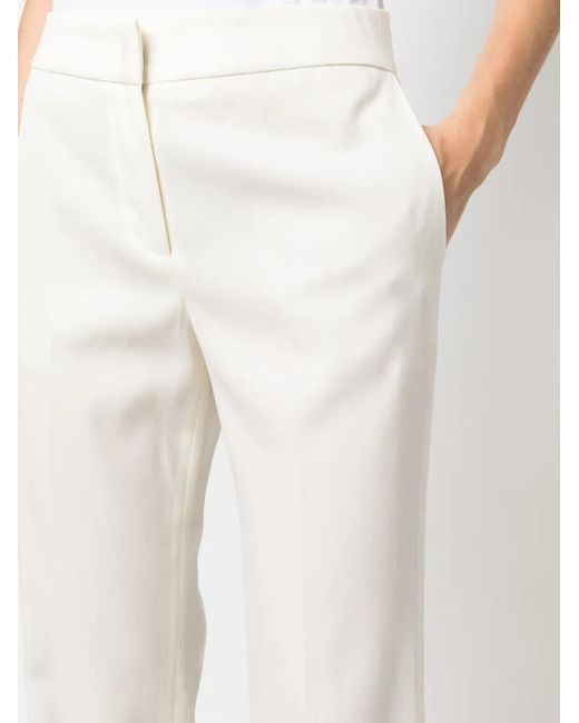 Fabiana Filippi White Virgin-Wool Tailored Trousers