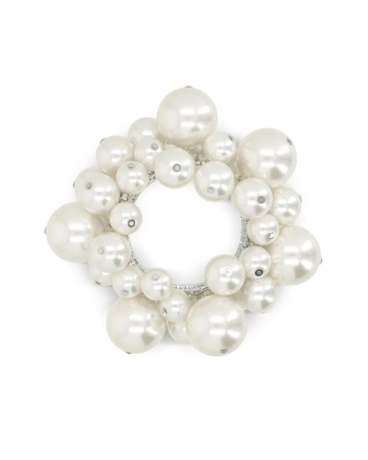 August Barron White Faux-Pearl Bracelet